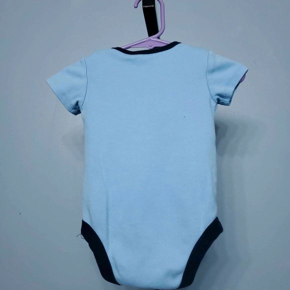 3/$15 Blue Graphic Lettering Onesie |Size: 3-6M - Picture 2 of 4
